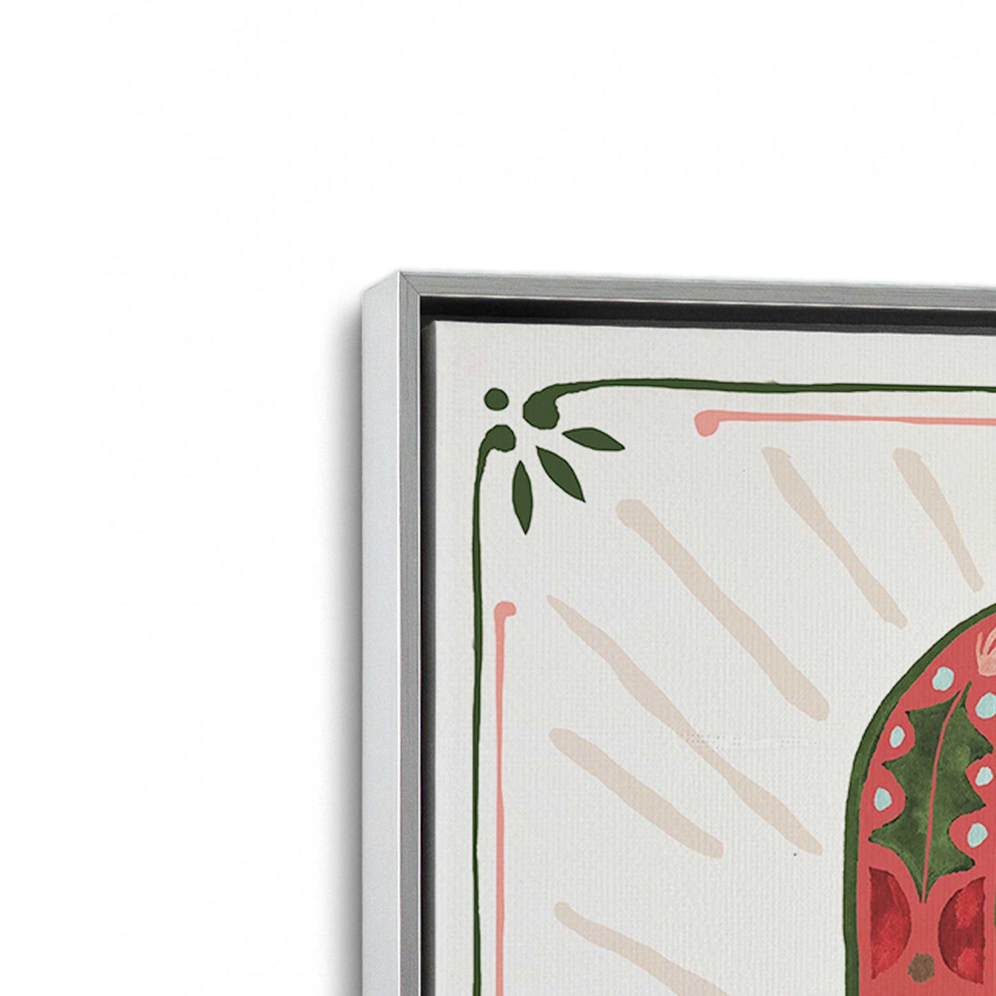 [Color:Polished Chrome], Picture of art in a Polished Chrome frame at an angle