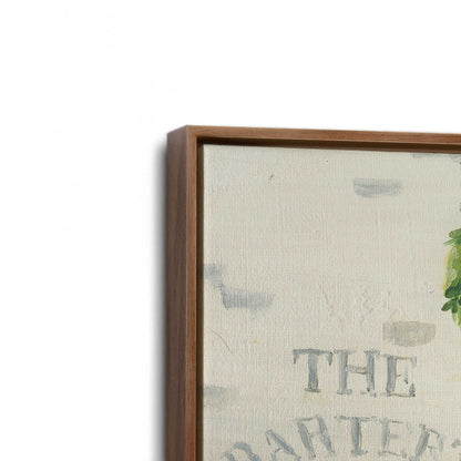 [Color:Walnut], Picture of art in a Walnut frame at an angle