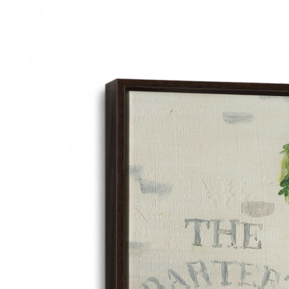 [Color:Espresso], Picture of art in a Espresso frame at an angle