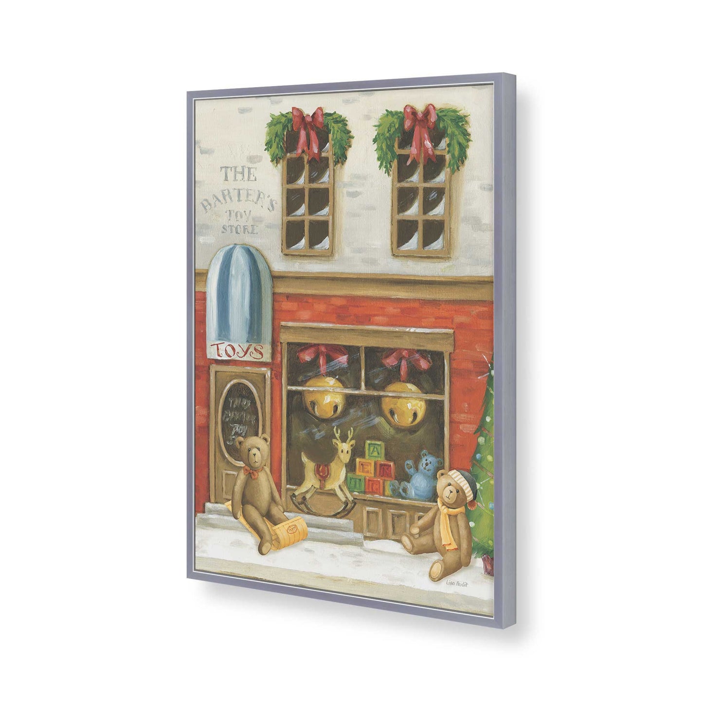 [Color:Polished Chrome], Picture of art in a Polished Chrome frame of the corner