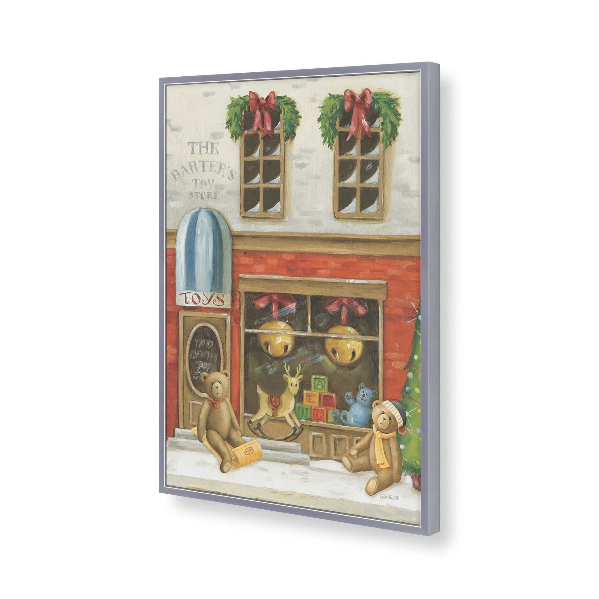 [Color:Polished Chrome], Picture of art in a Polished Chrome frame of the corner