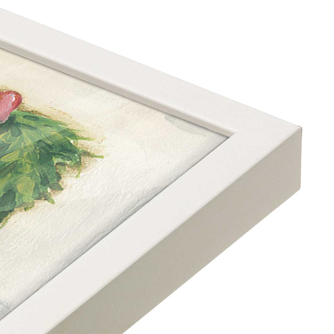 [Color:Opaque White], Picture of art in a Opaque White frame at an angle