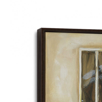 [Color:Espresso], Picture of art in a Espresso frame at an angle