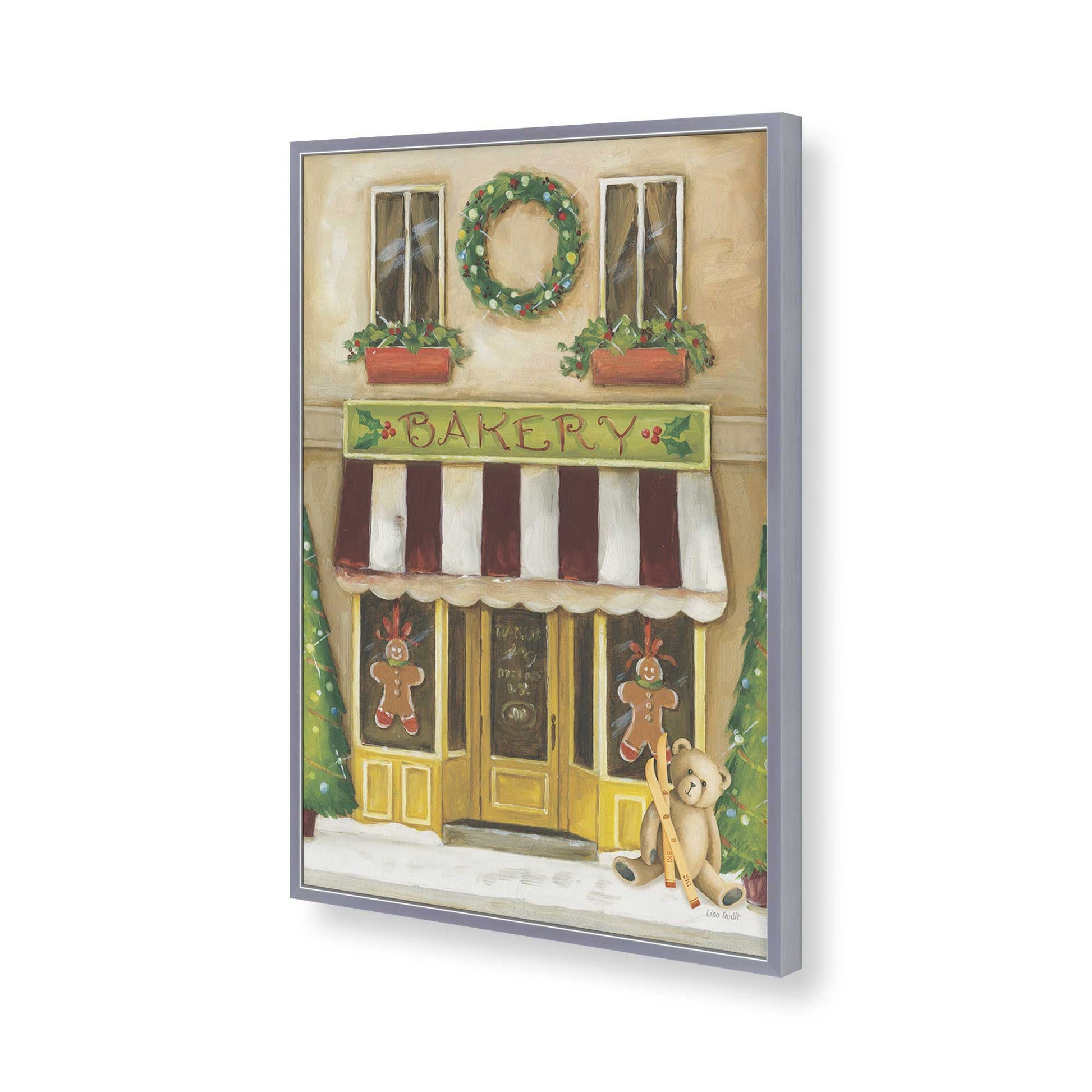 [Color:Polished Chrome], Picture of art in a Polished Chrome frame of the corner