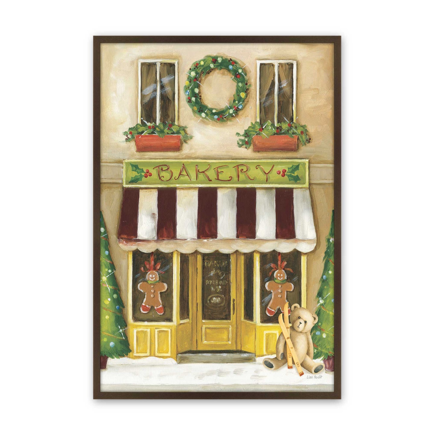 [Color:Brown], Picture of art in a Brown frame