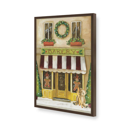 [Color:Brown], Picture of art in a Brown frame of the corner