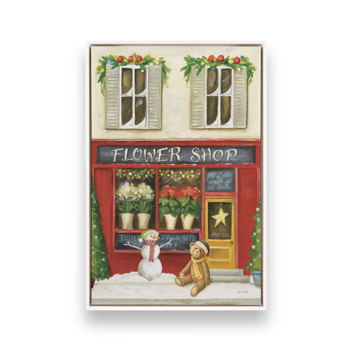 [Color:Opaque White], Picture of art in a White frame