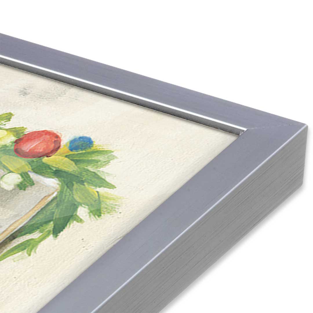 [Color:Polished Chrome], Picture of art in a Polished Chrome frame at an angle