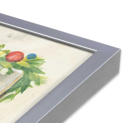 [Color:Polished Chrome], Picture of art in a Polished Chrome frame at an angle