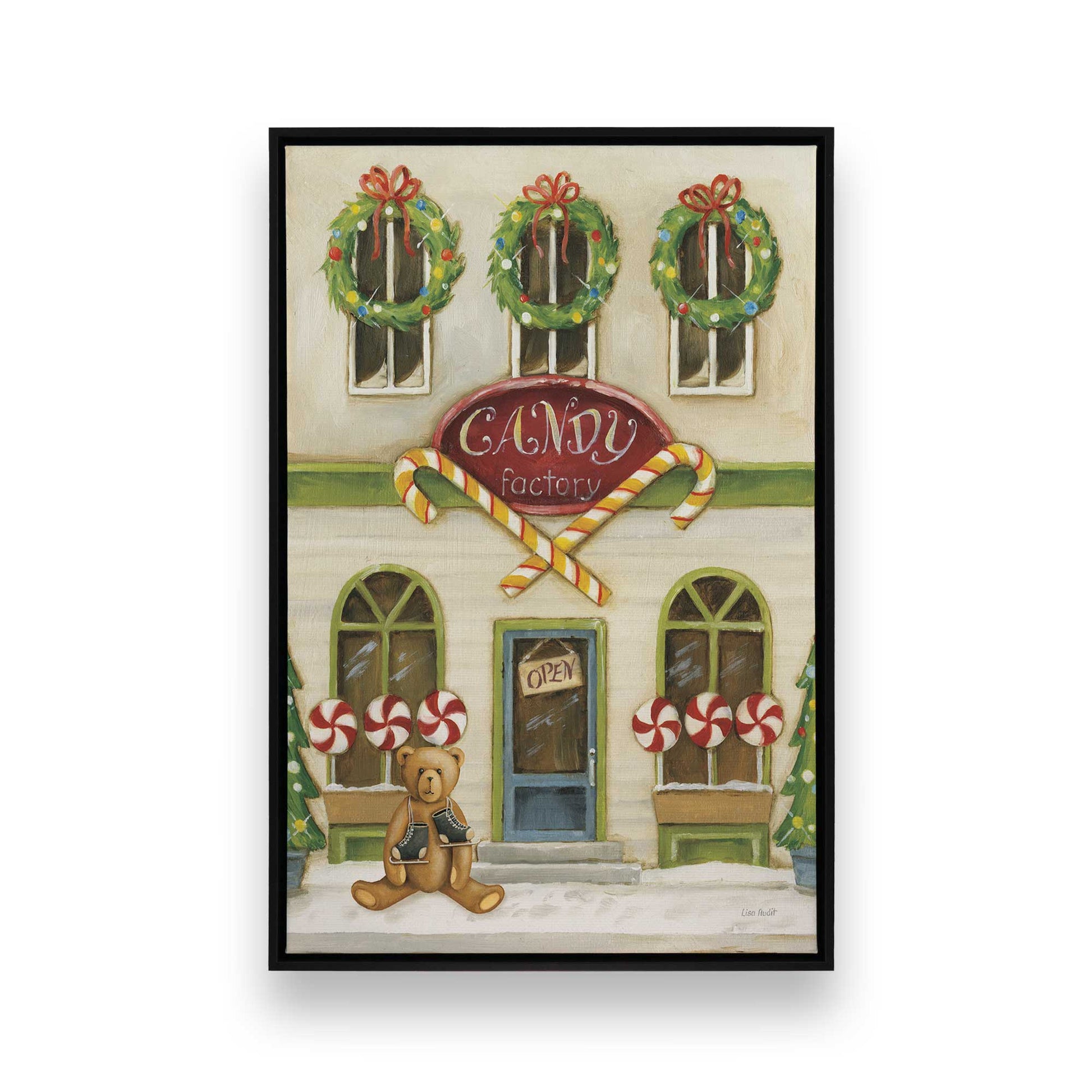 [Color:Satin Black], Picture of art in a Satin Black frame