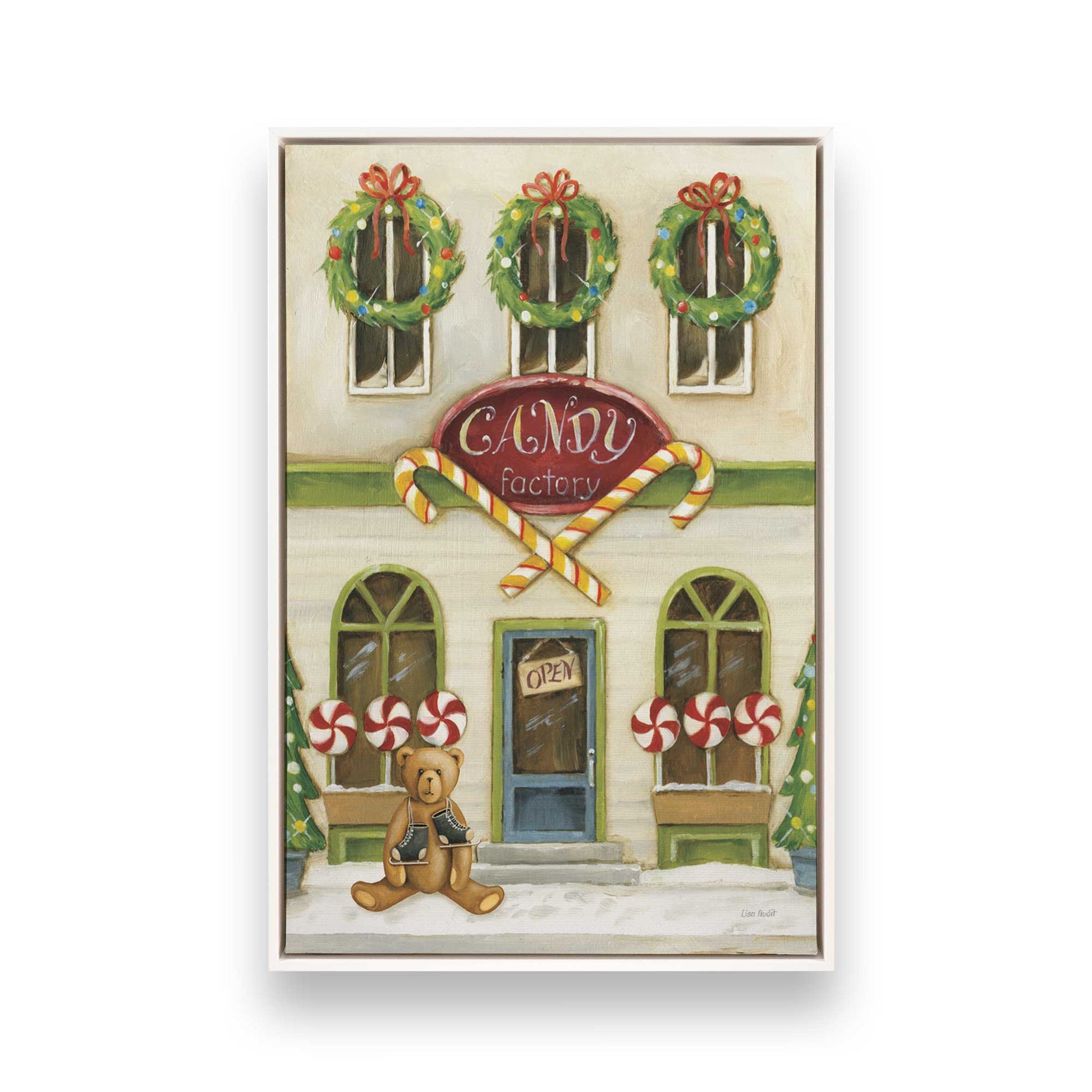 [Color:Opaque White], Picture of art in a White frame