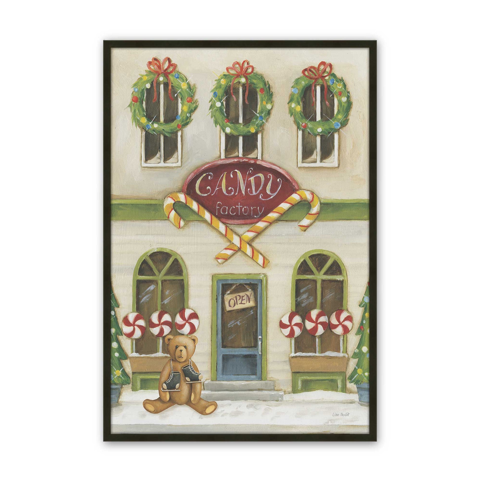 [Color:Satin Black], Picture of art in a Satin Black frame