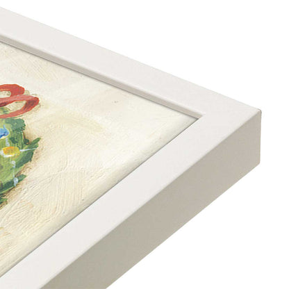 [Color:Opaque White], Picture of art in a Opaque White frame at an angle