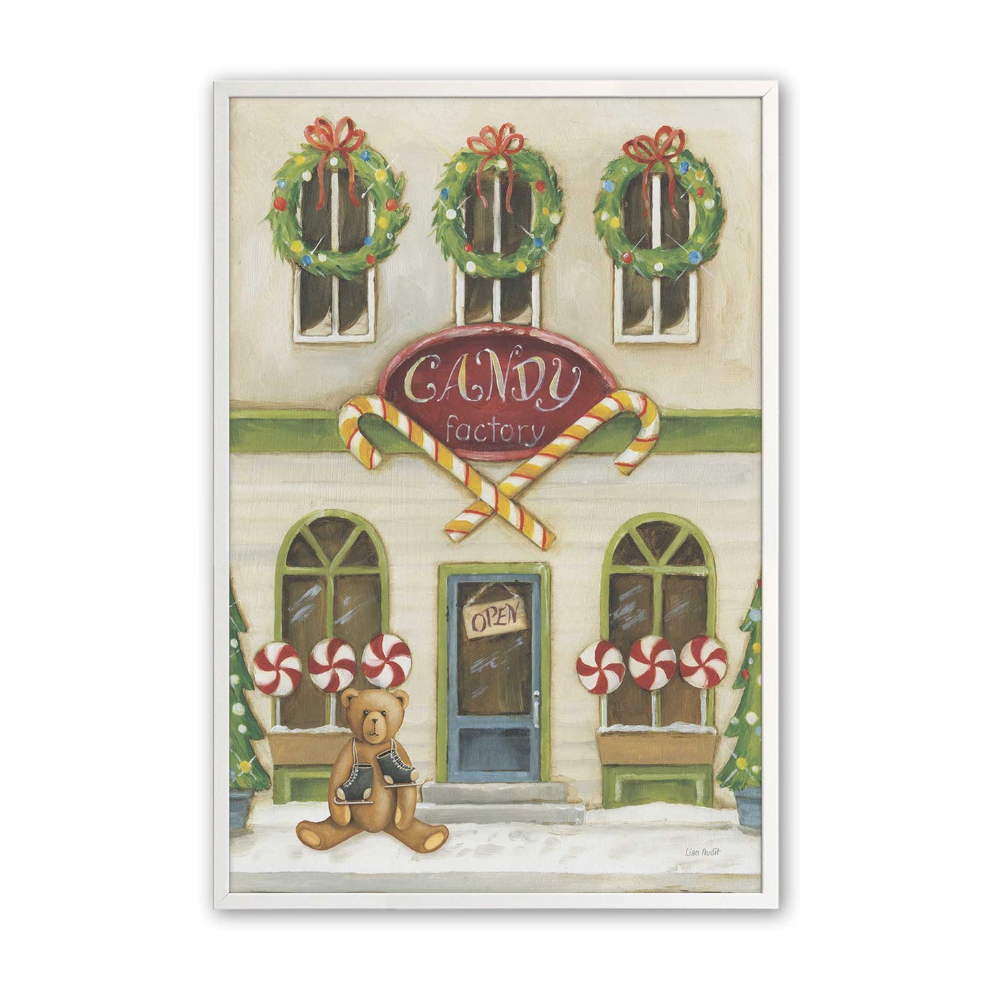 [Color:Opaque White], Picture of art in a Opaque White frame