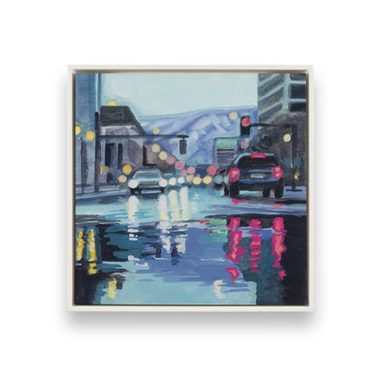 [Color:Opaque White], Picture of art in a White frame