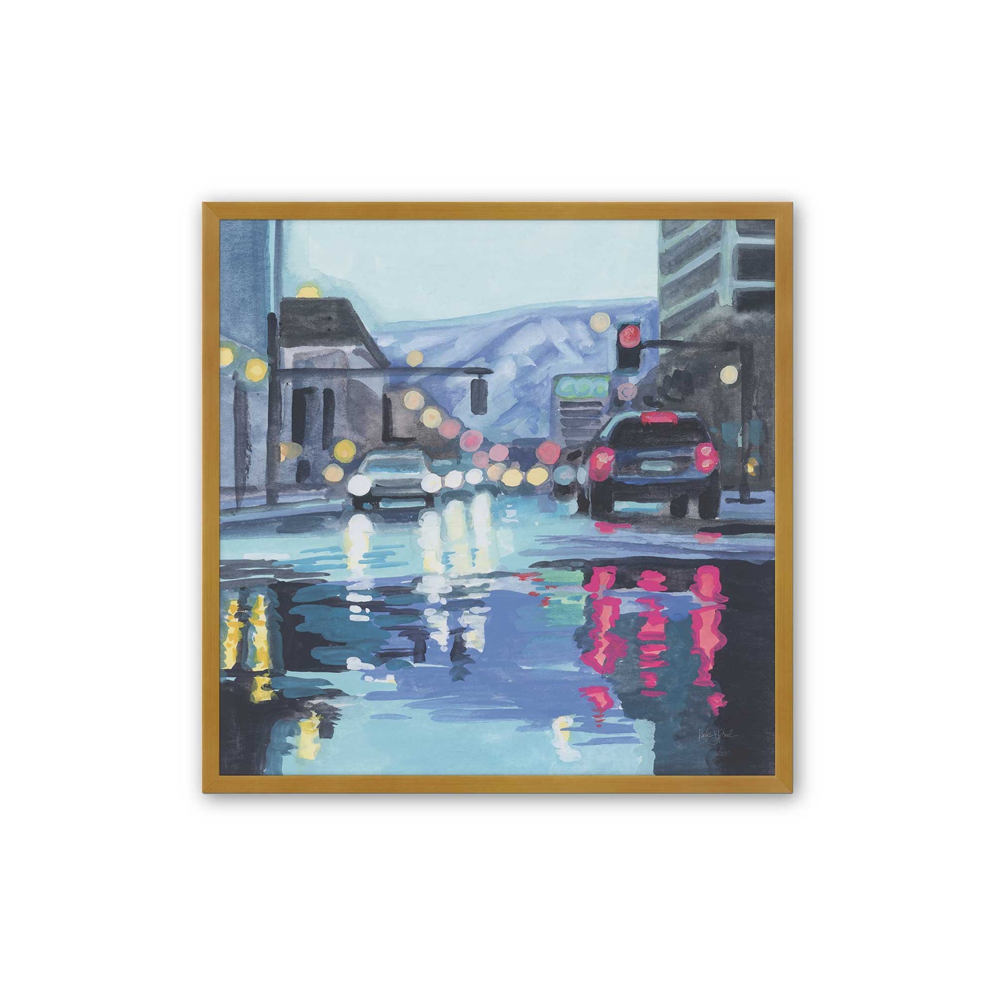 [Color:Polished Gold], Picture of art in a Polished Gold frame