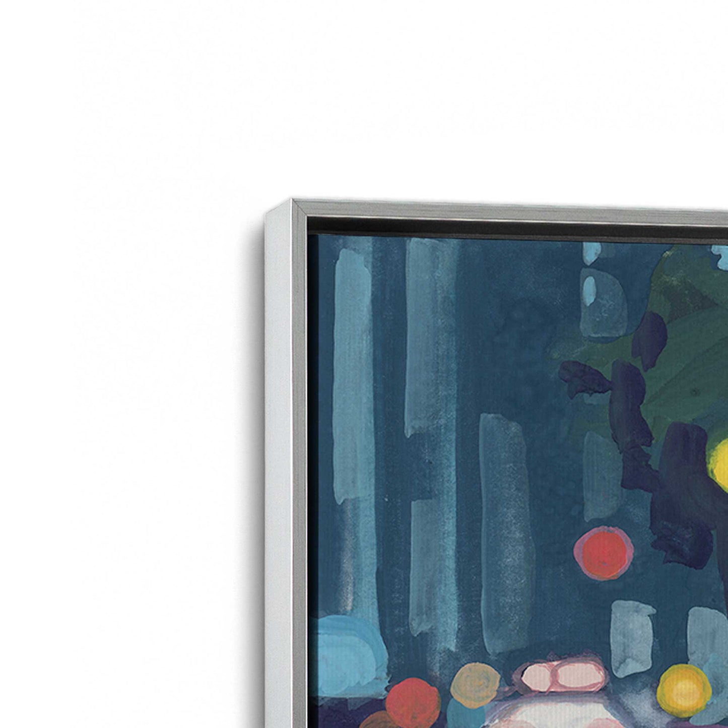 [Color:Polished Chrome], Picture of art in a Polished Chrome frame at an angle