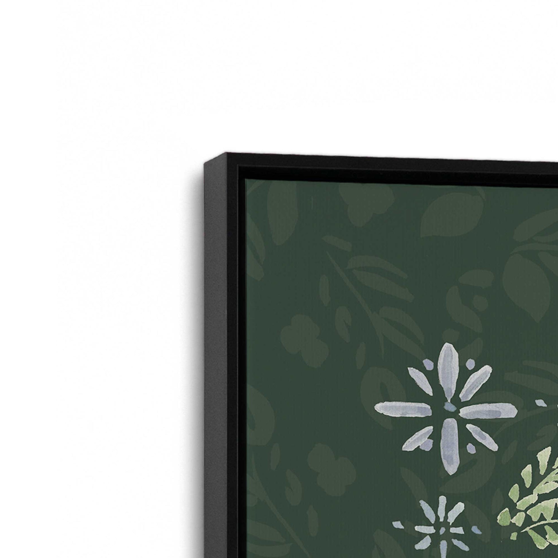 [Color:Satin Black], Picture of art in a Satin Black frame at an angle