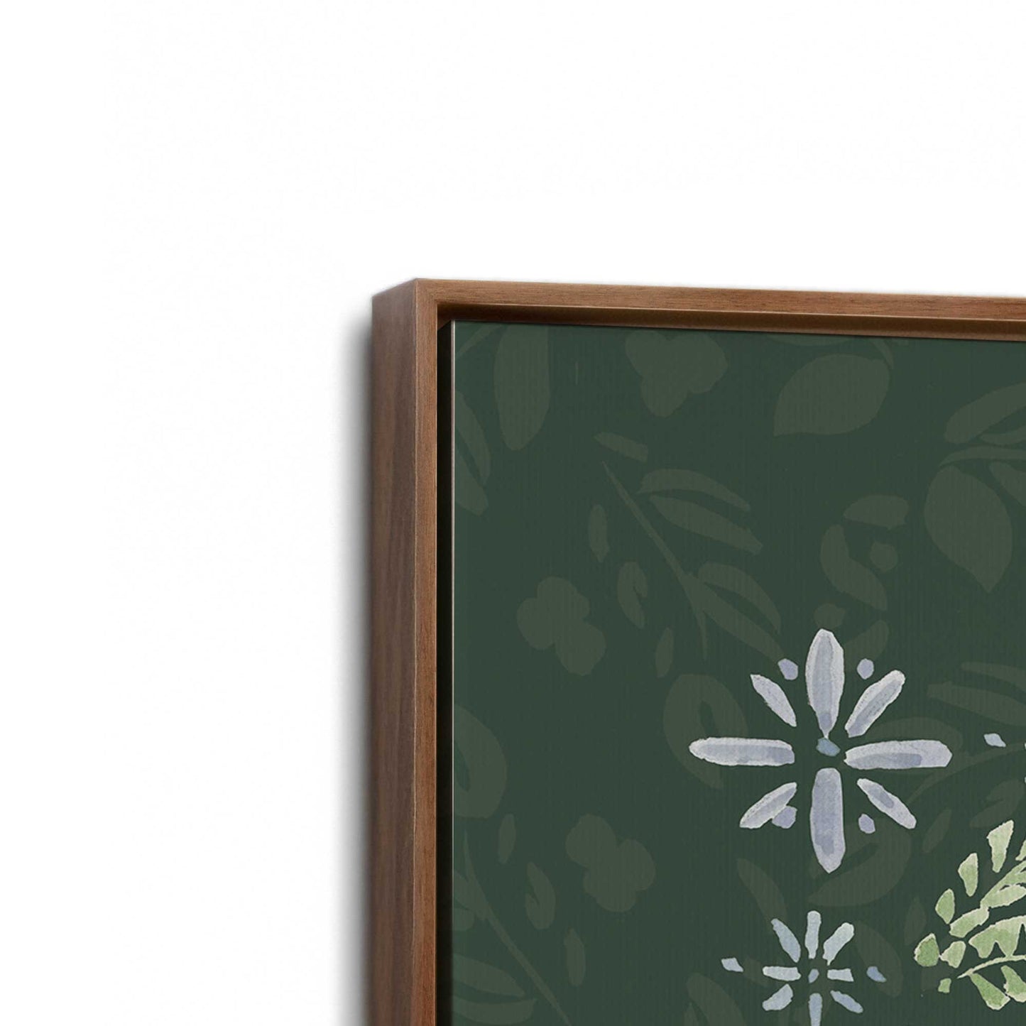 [Color:Walnut], Picture of art in a Walnut frame at an angle