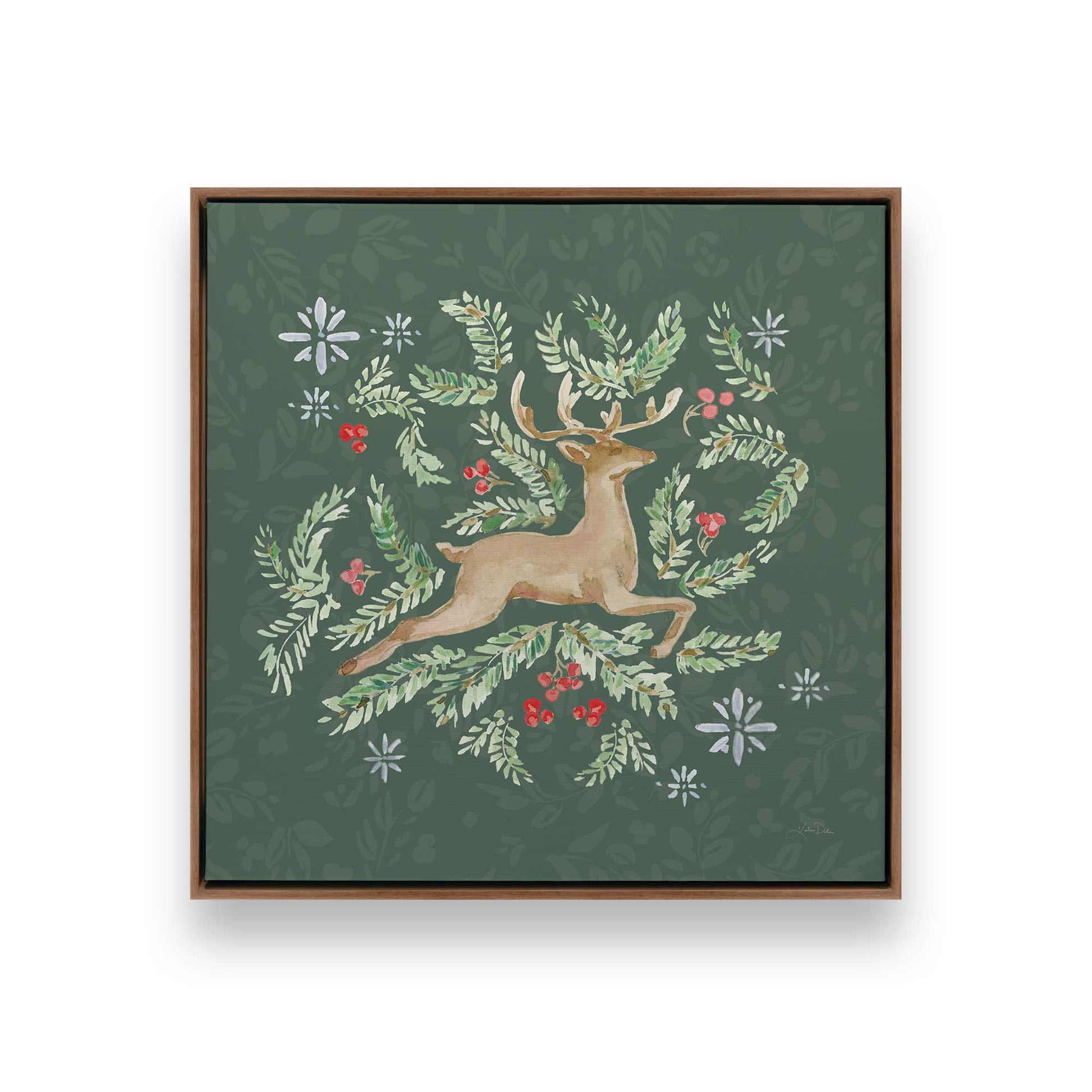 [Color:Walnut], Picture of art in a Walnut frame