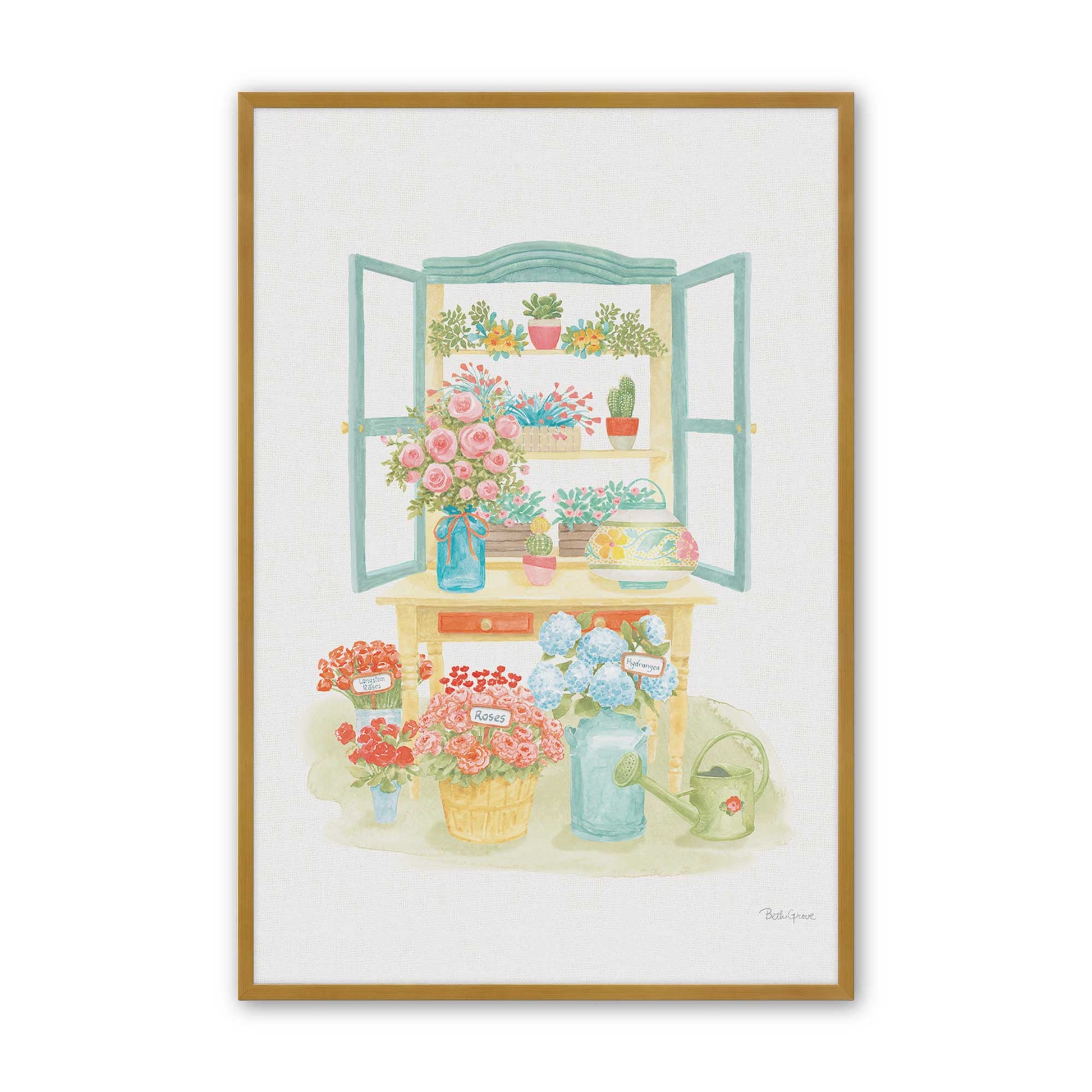 [Color:Polished Gold], Picture of art in a Polished Gold frame