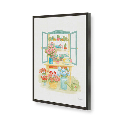 [Color:Satin Black], Picture of art in a Satin Black frame of the corner