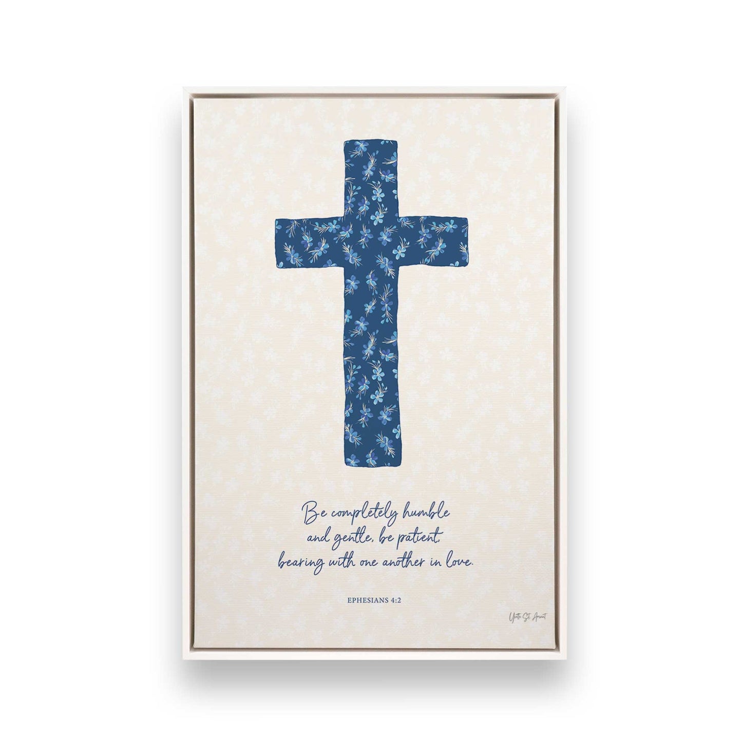 [Color:Opaque White], Picture of art in a White frame