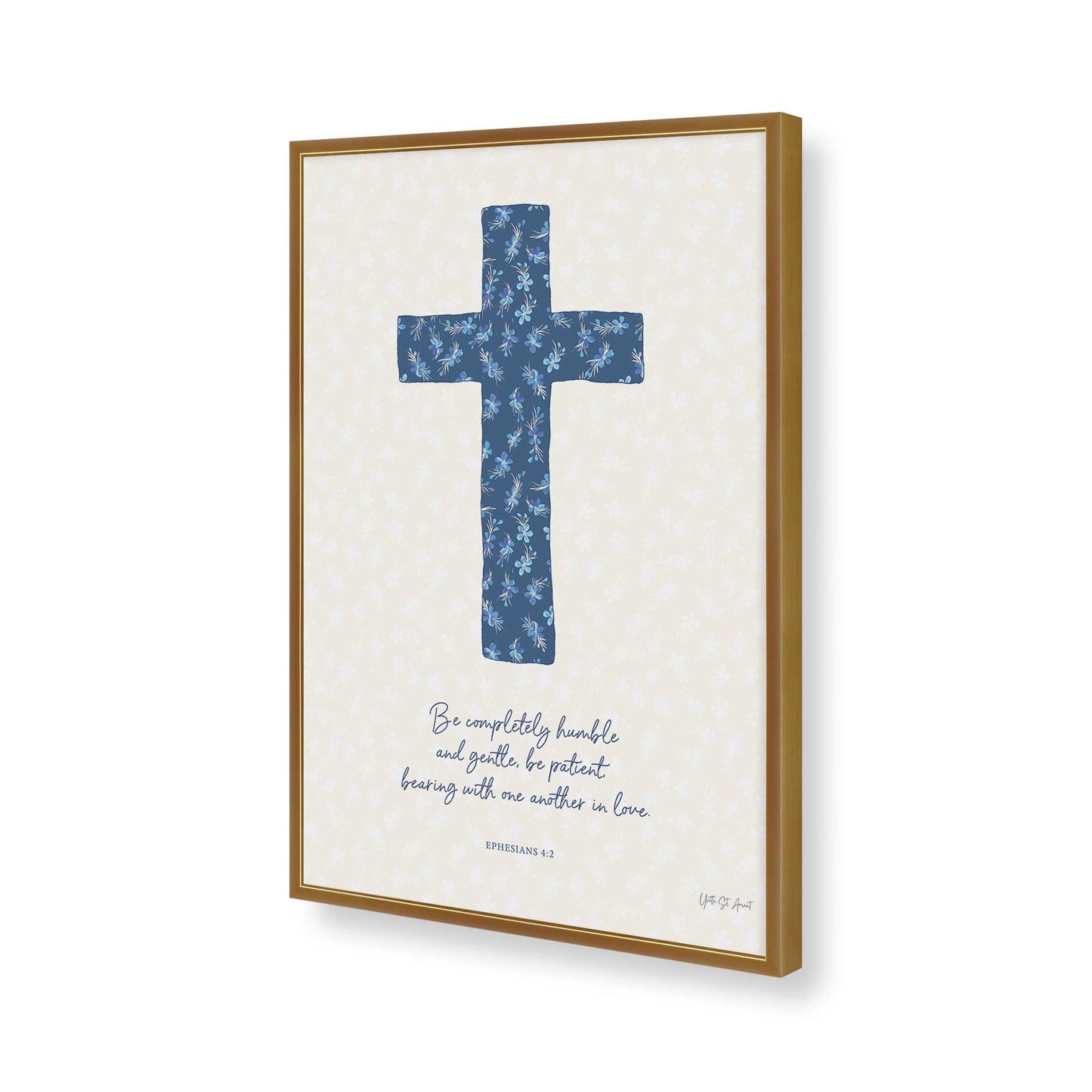 [Color:Polished Gold], Picture of art in a Polished Gold frame of the corner