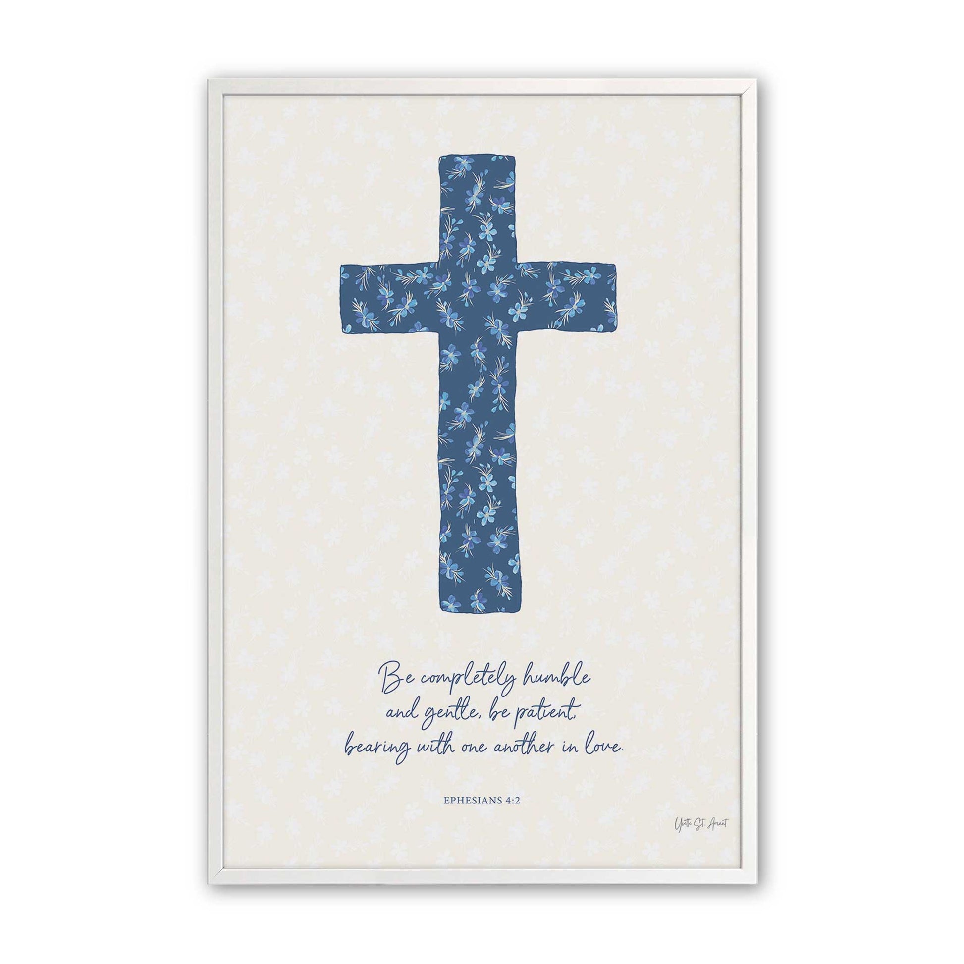 [Color:Opaque White], Picture of art in a Opaque White frame