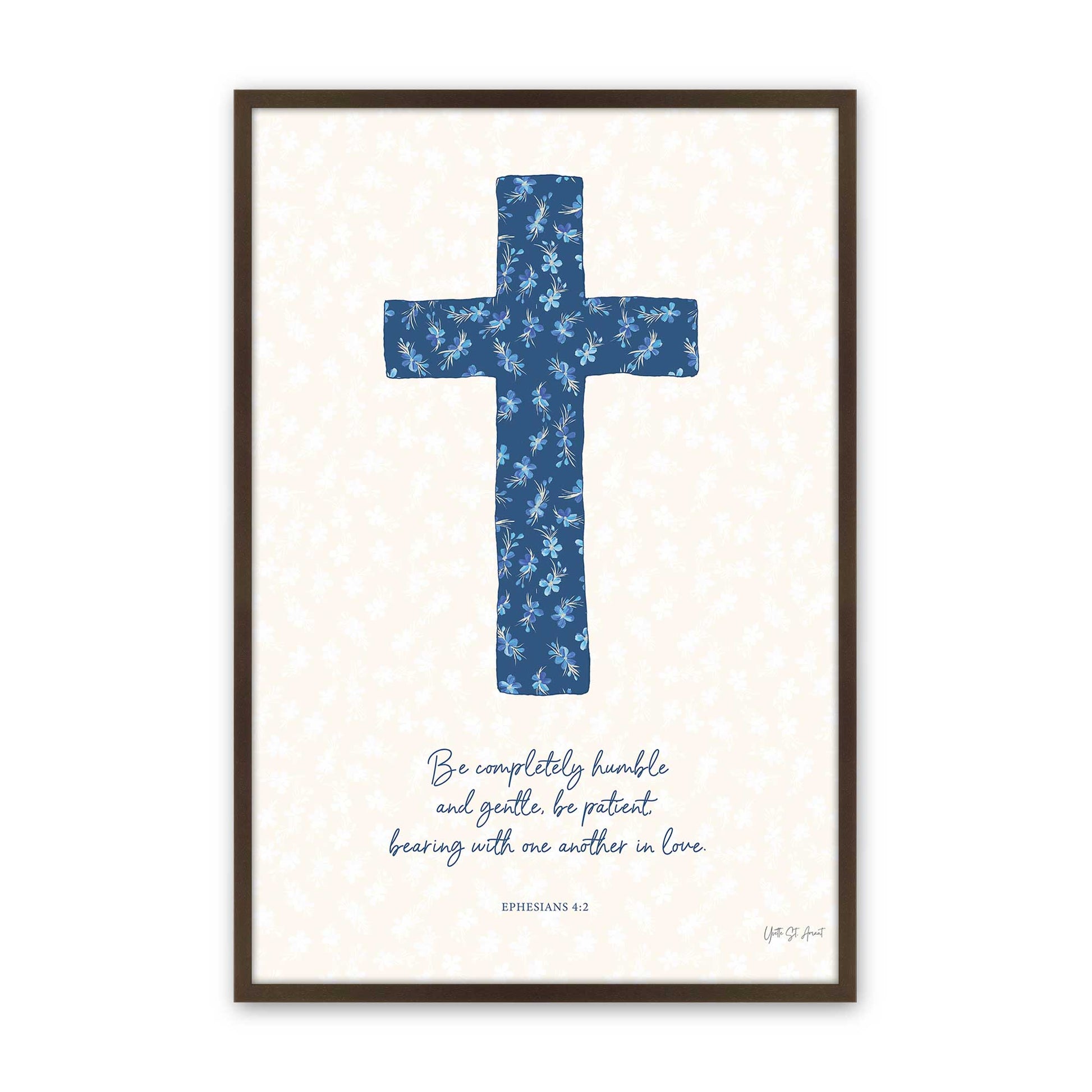 [Color:Brown], Picture of art in a Brown frame