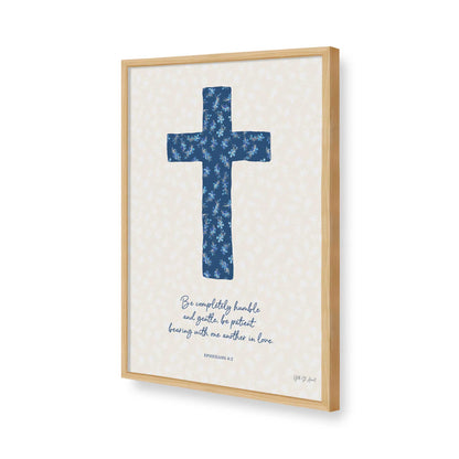 [Color:American Maple], Picture of art in a American Maple frame of the corner