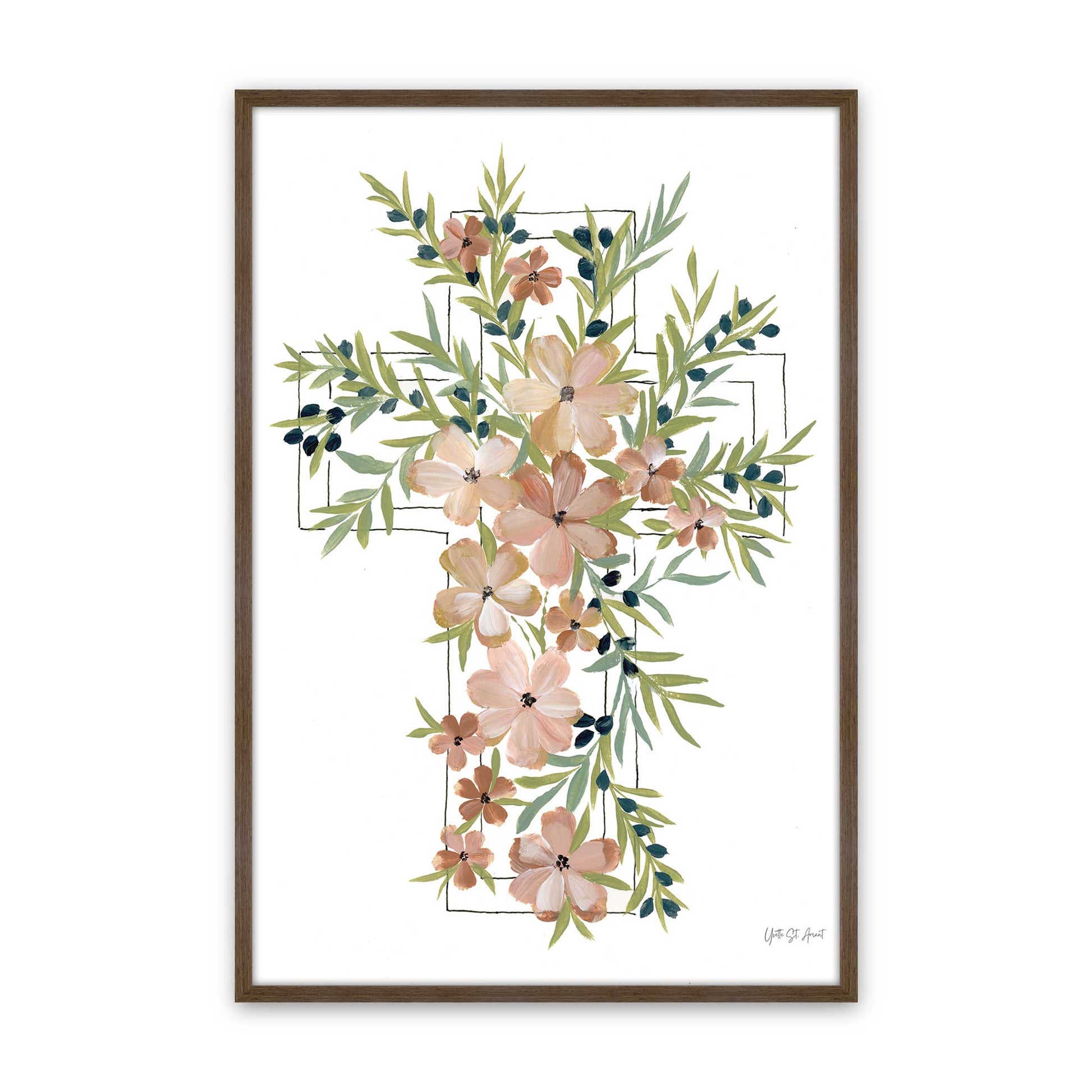 [Color:Walnut], Picture of art in a Walnut frame