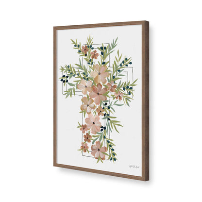 [Color:Walnut], Picture of art in a Walnut frame of the corner