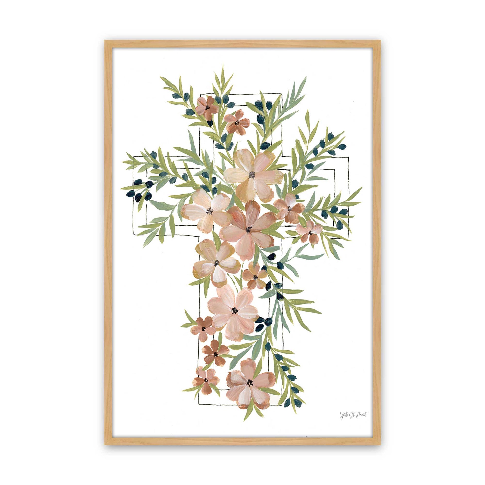 [Color:American Maple], Picture of art in a American Maple frame