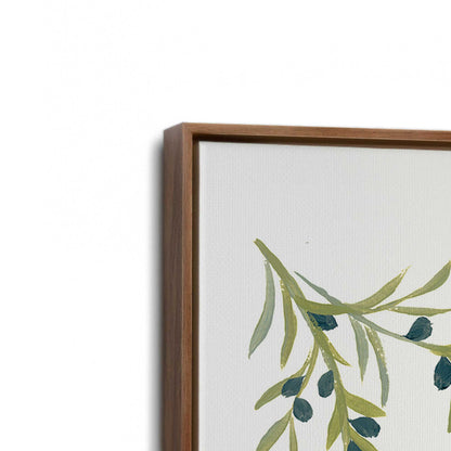 [Color:Walnut], Picture of art in a Walnut frame at an angle