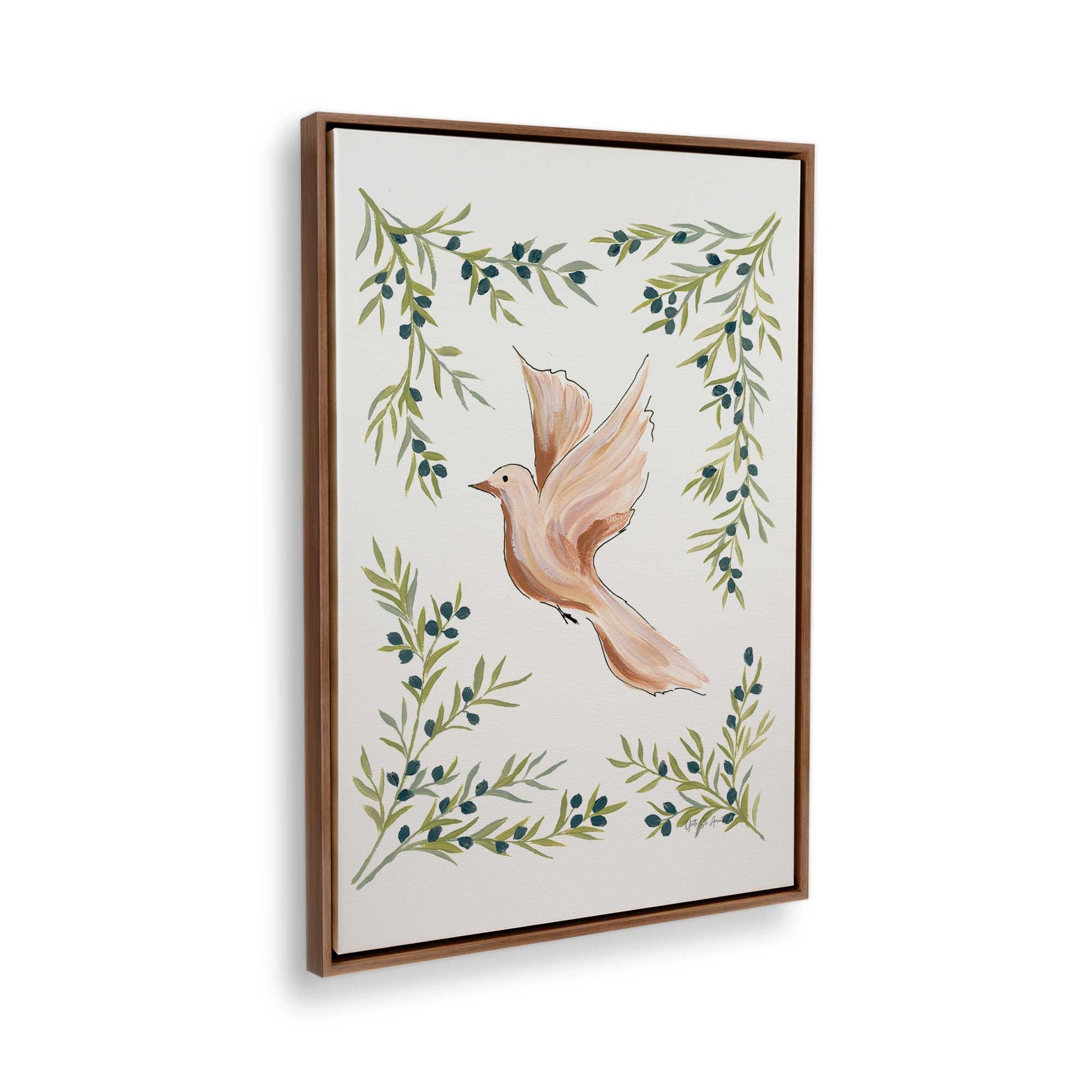 [Color:Walnut], Picture of the corner of the art