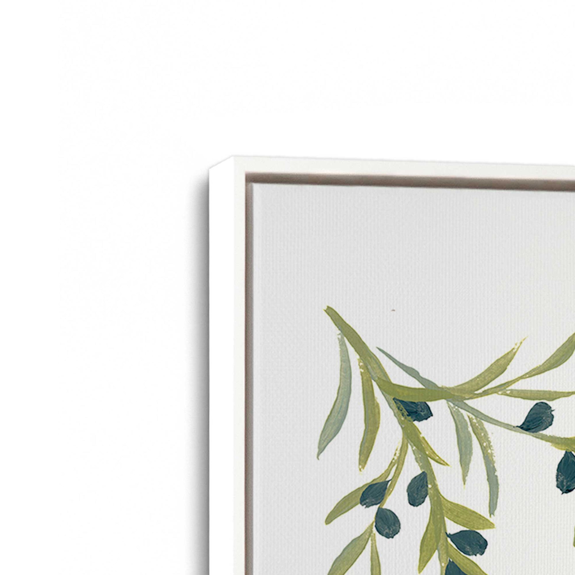 [Color:Opaque White], Picture of art in a White frame at an angle
