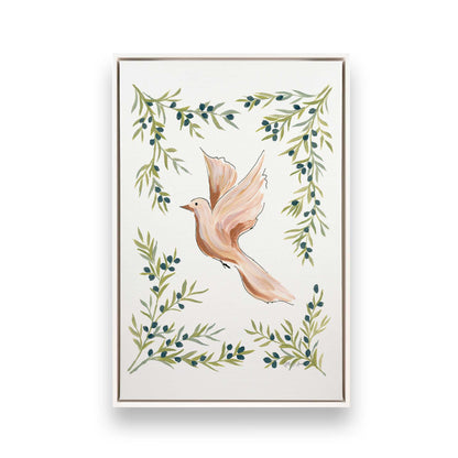 [Color:Opaque White], Picture of art in a White frame