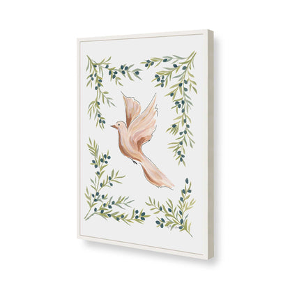 [Color:Opaque White], Picture of art in a Opaque White frame of the corner