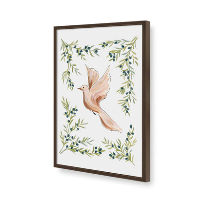 [Color:Brown], Picture of art in a Brown frame of the corner