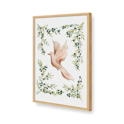 [Color:American Maple], Picture of art in a American Maple frame of the corner