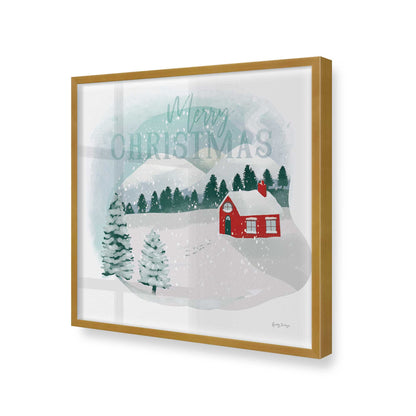 [Color:Polished Gold], Picture of art in a Polished Gold frame at an angle