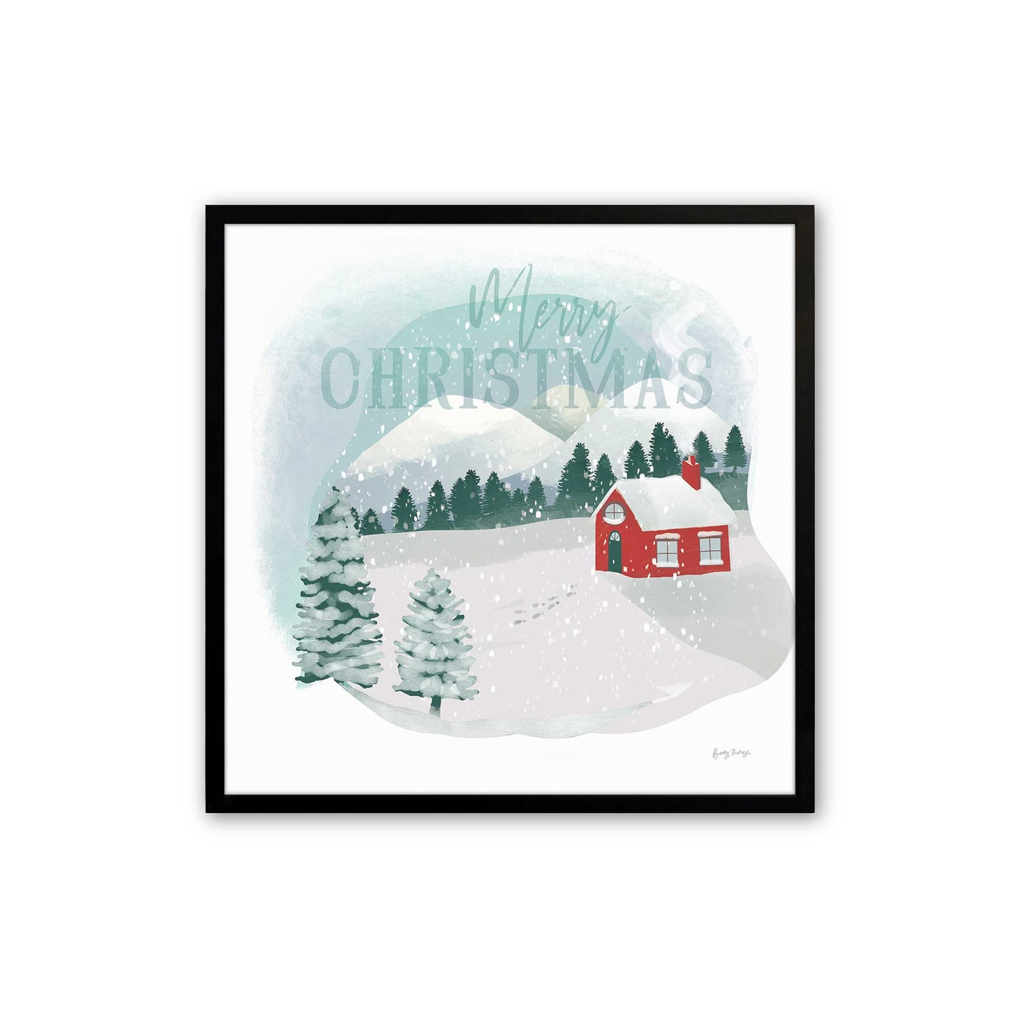 [Color:Satin Black], Picture of art in a Satin Black frame