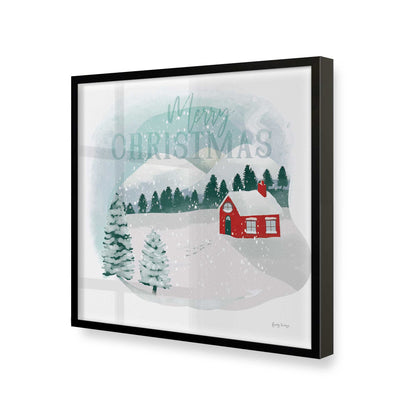 [Color:Satin Black], Picture of art in a Satin Black frame at an angle