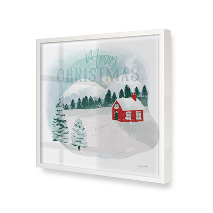 [Color:Opaque White], Picture of art in a Opaque White frame at an angle