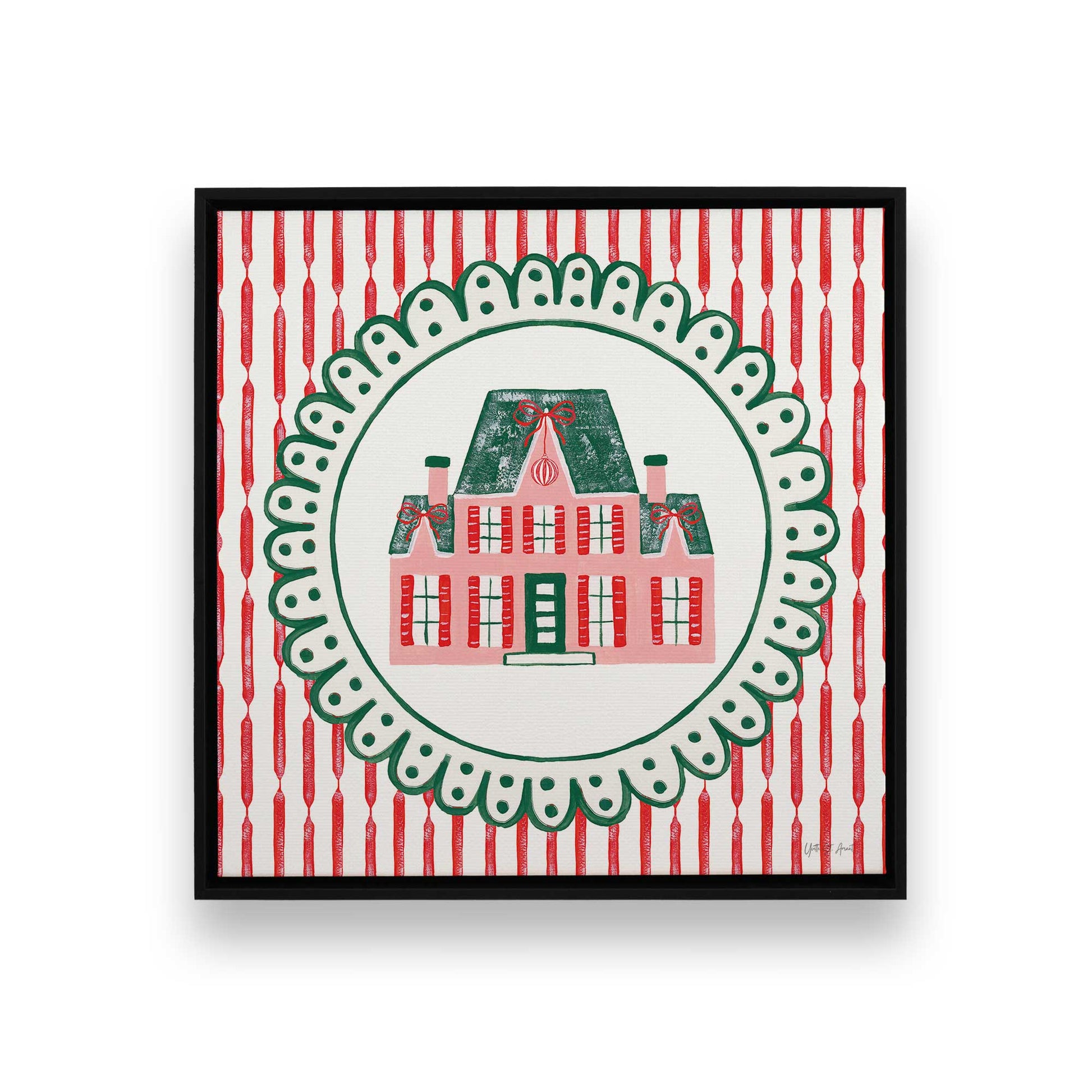 [Color:Satin Black], Picture of art in a Satin Black frame