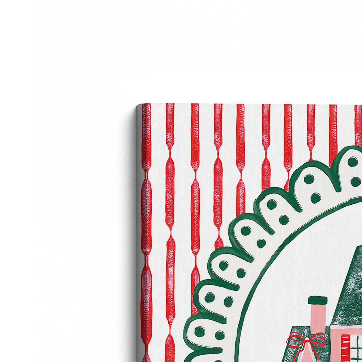 [Color:Stretched Canvas], Picture of the corner of the art