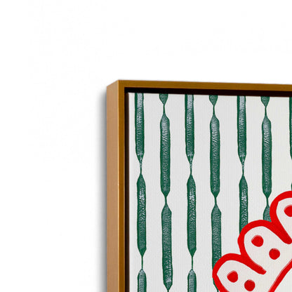 [Color:Polished Gold], Picture of art in a Polished Gold frame at an angle