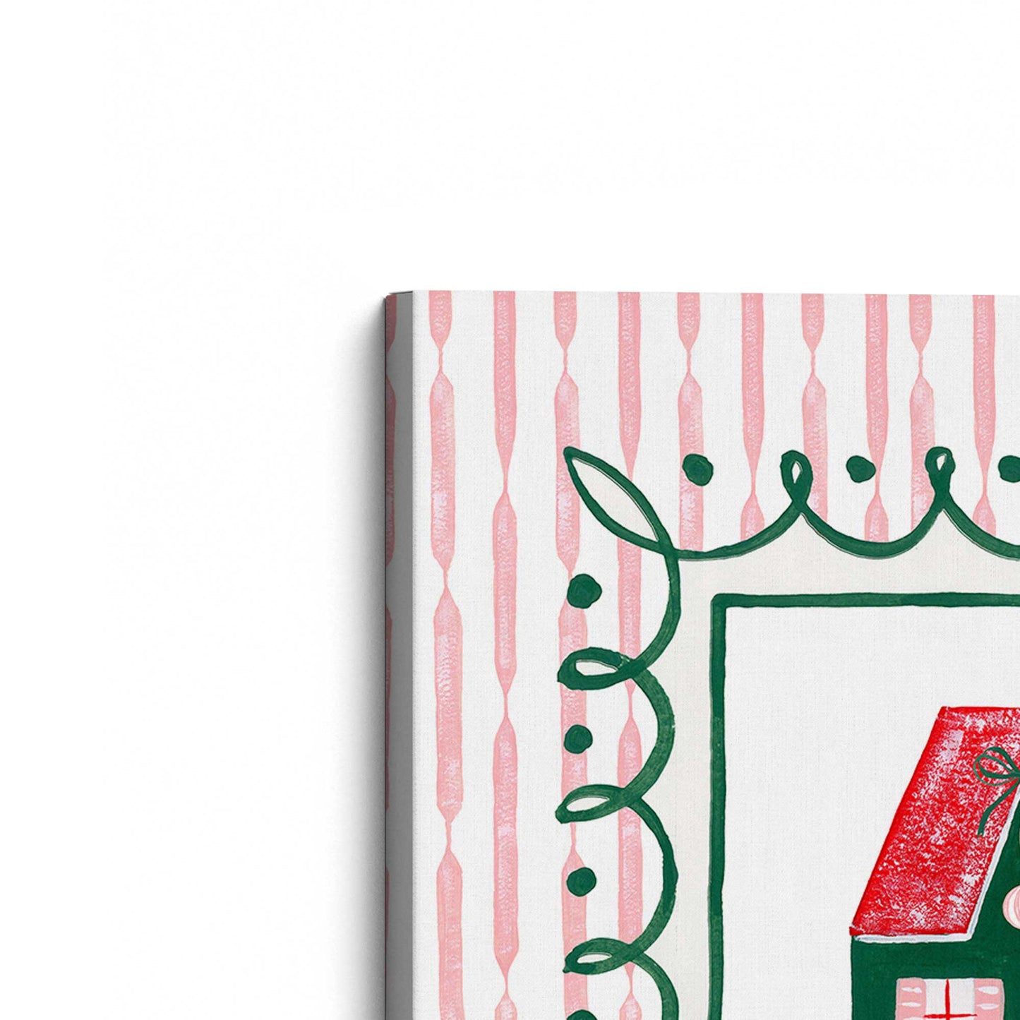 [Color:Stretched Canvas], Picture of the corner of the art