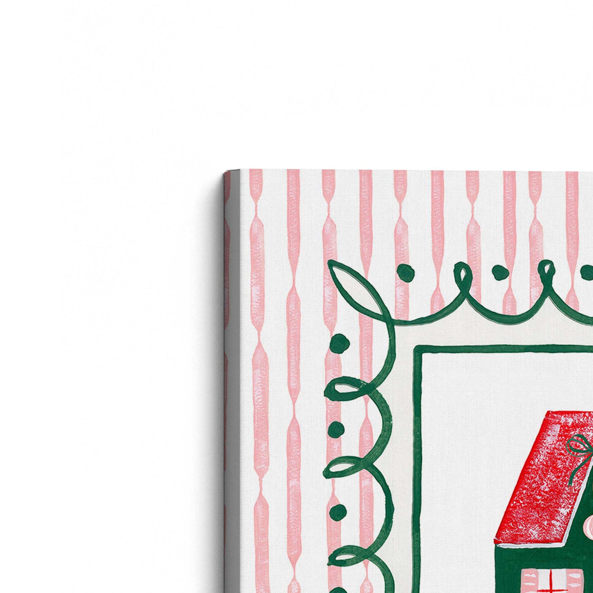 [Color:Stretched Canvas], Picture of the corner of the art